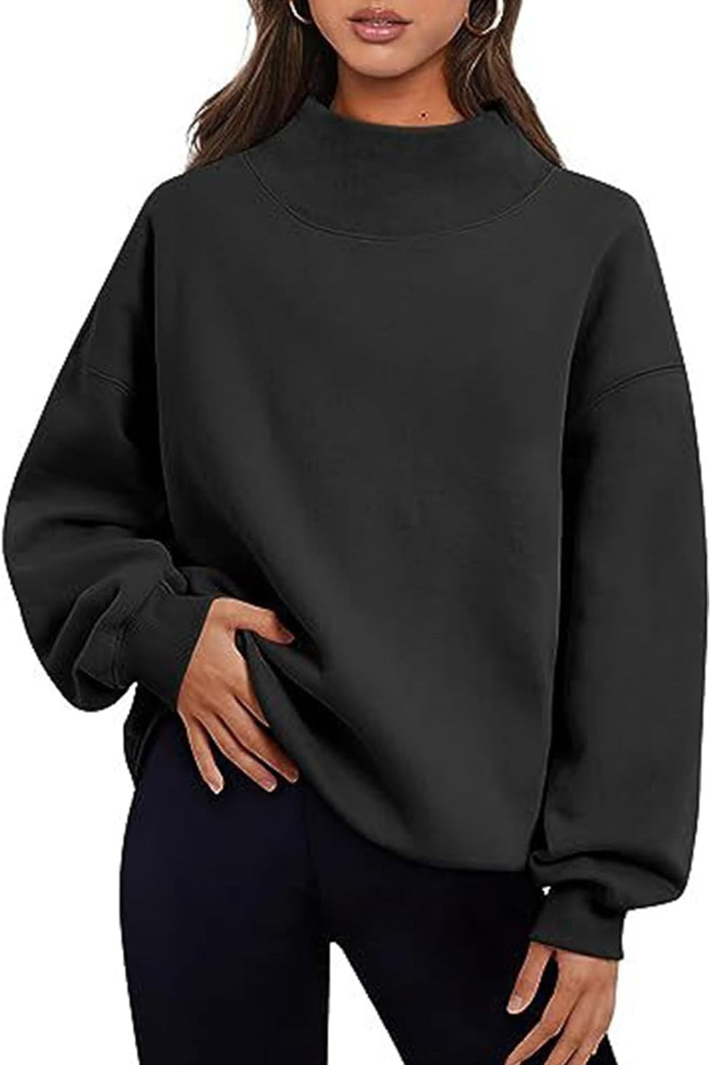 High Neck Sweatshirt