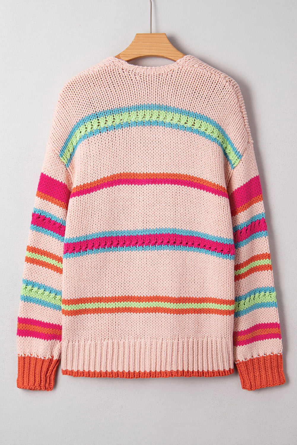 Cozy Striped Oversize Cardigan