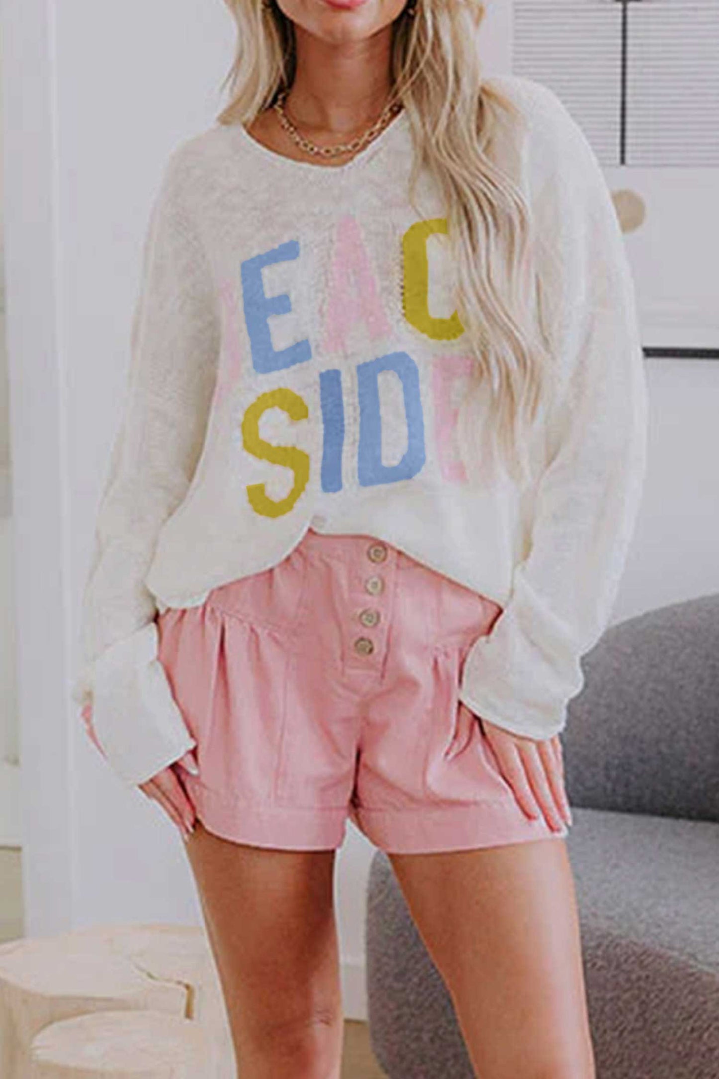 Lightweight Knit BEACH SIDE Sweater