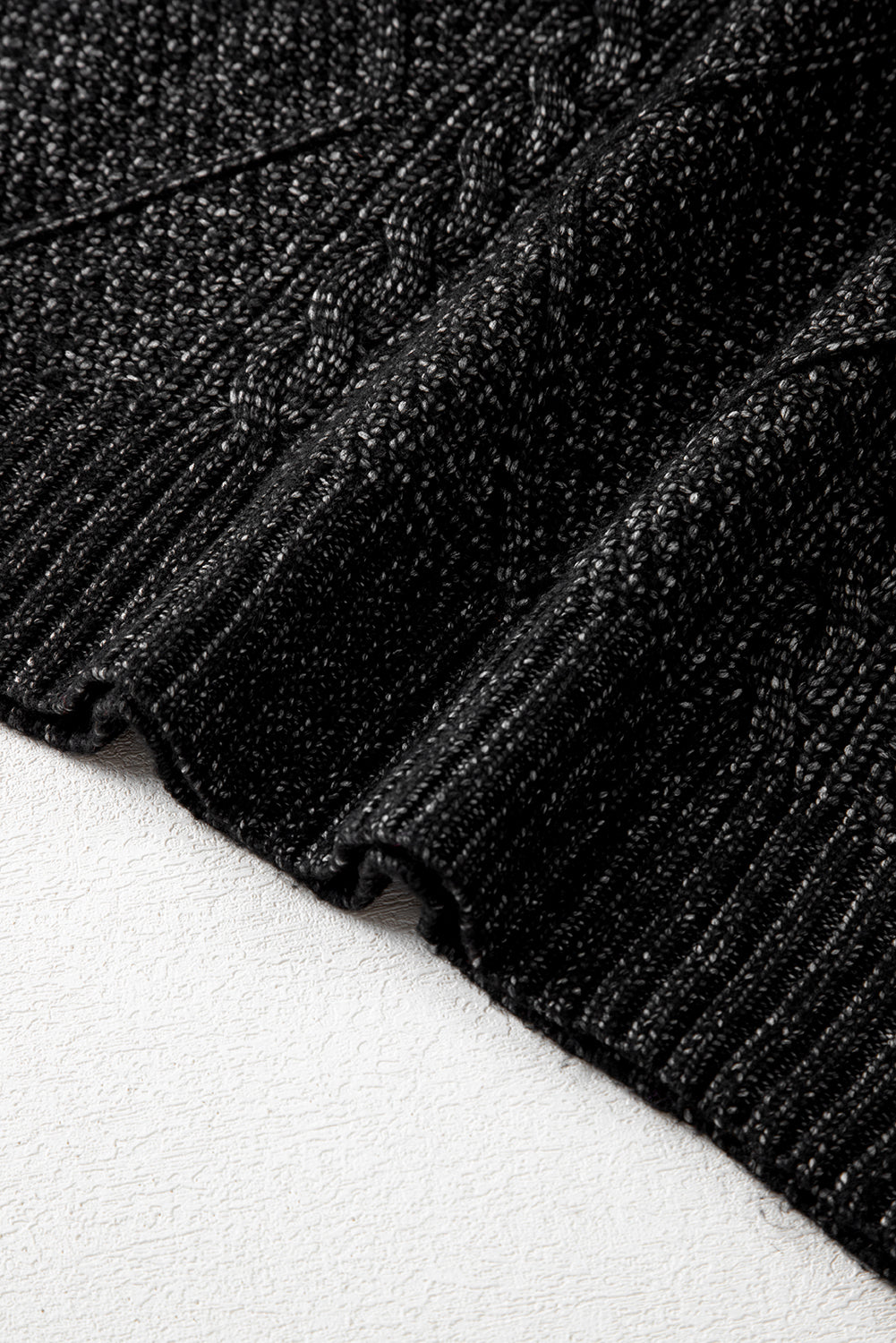 Relaxed Cable Knit  Sweater Dress