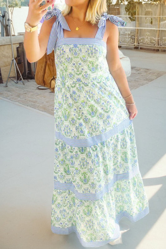 Floral Print Tiered Dress