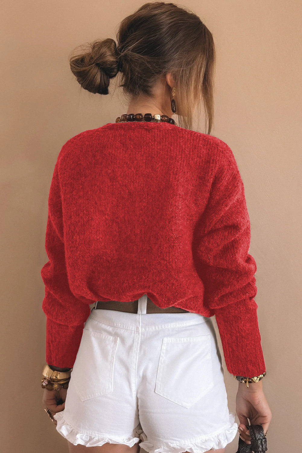 Cardigan with Heart Buttons