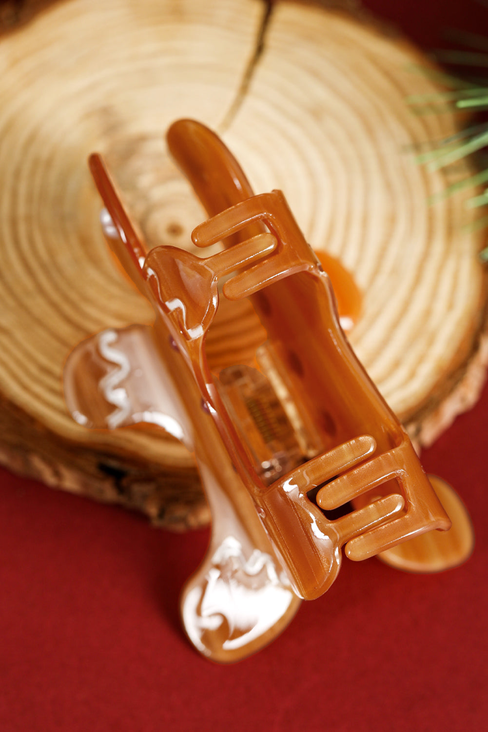 Gingerbread Man Hair Claw Clip