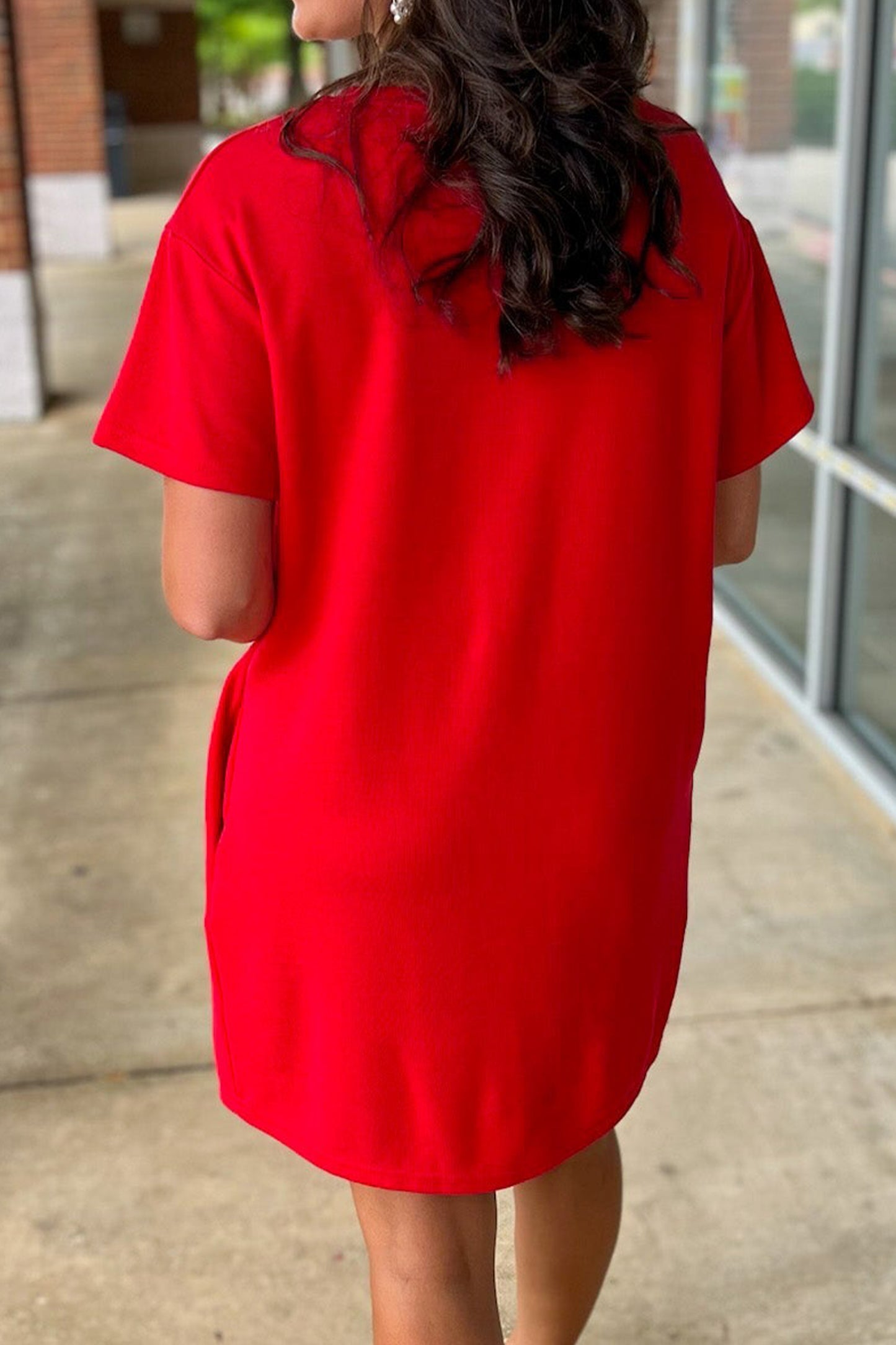 Stars and Stripes Bow T Shirt Dress