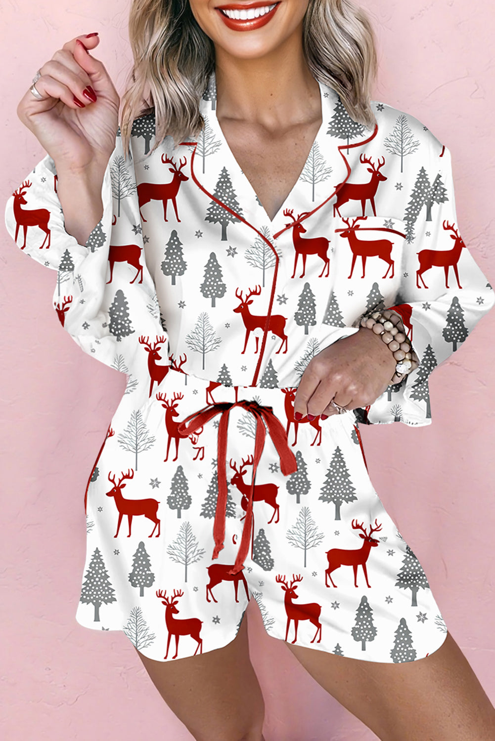 Christmas Reindeer Pajama Set
