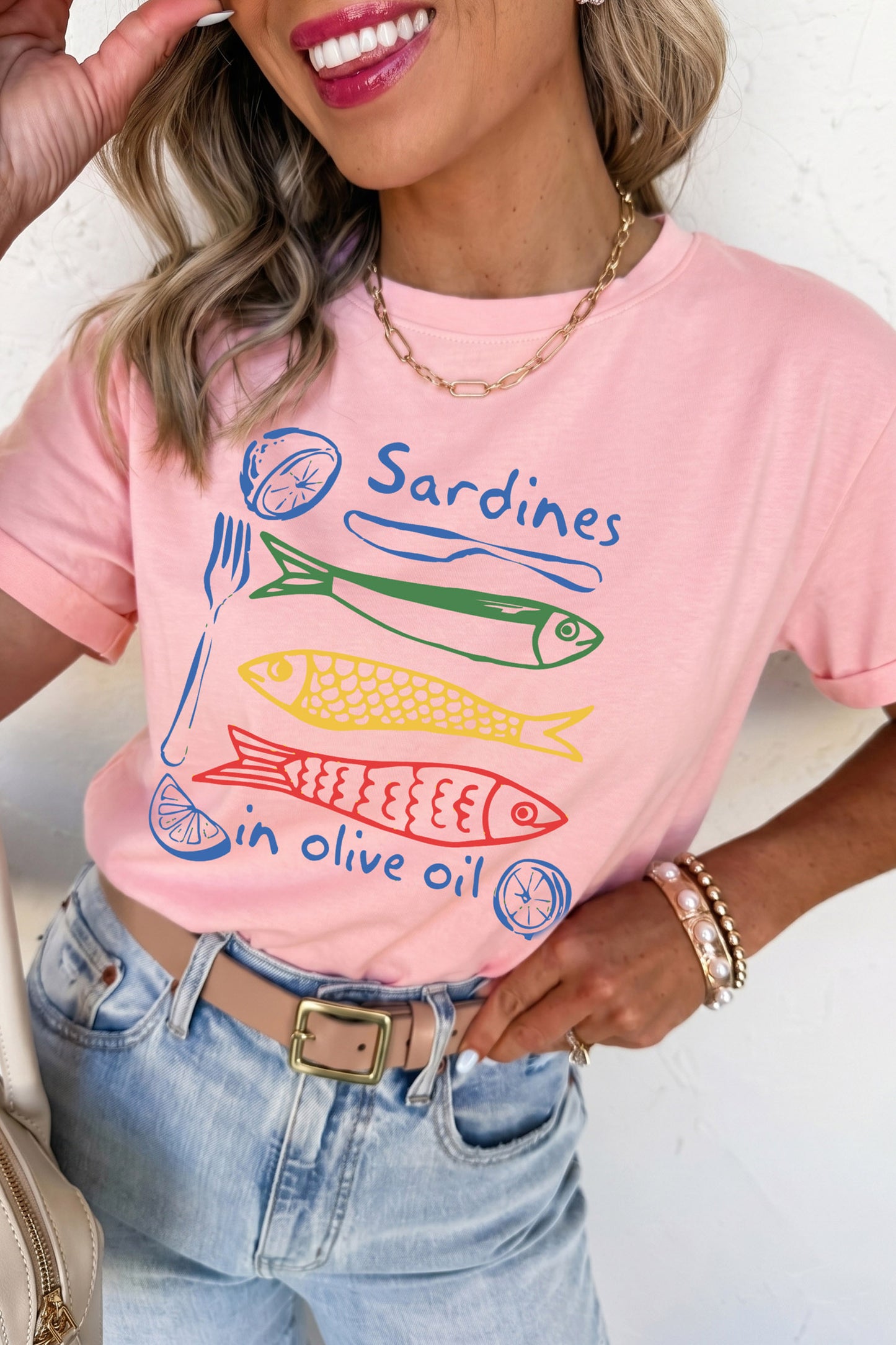 Pink Sardines Tee