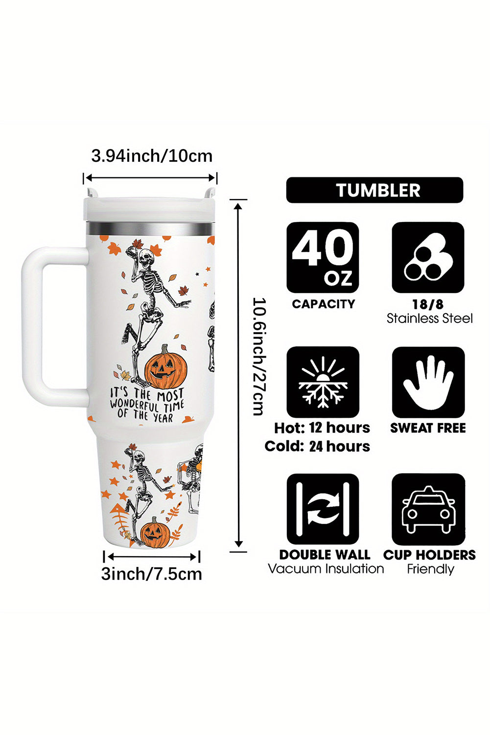Most Wonderful Time of the Year Halloween Tumbler 40oz