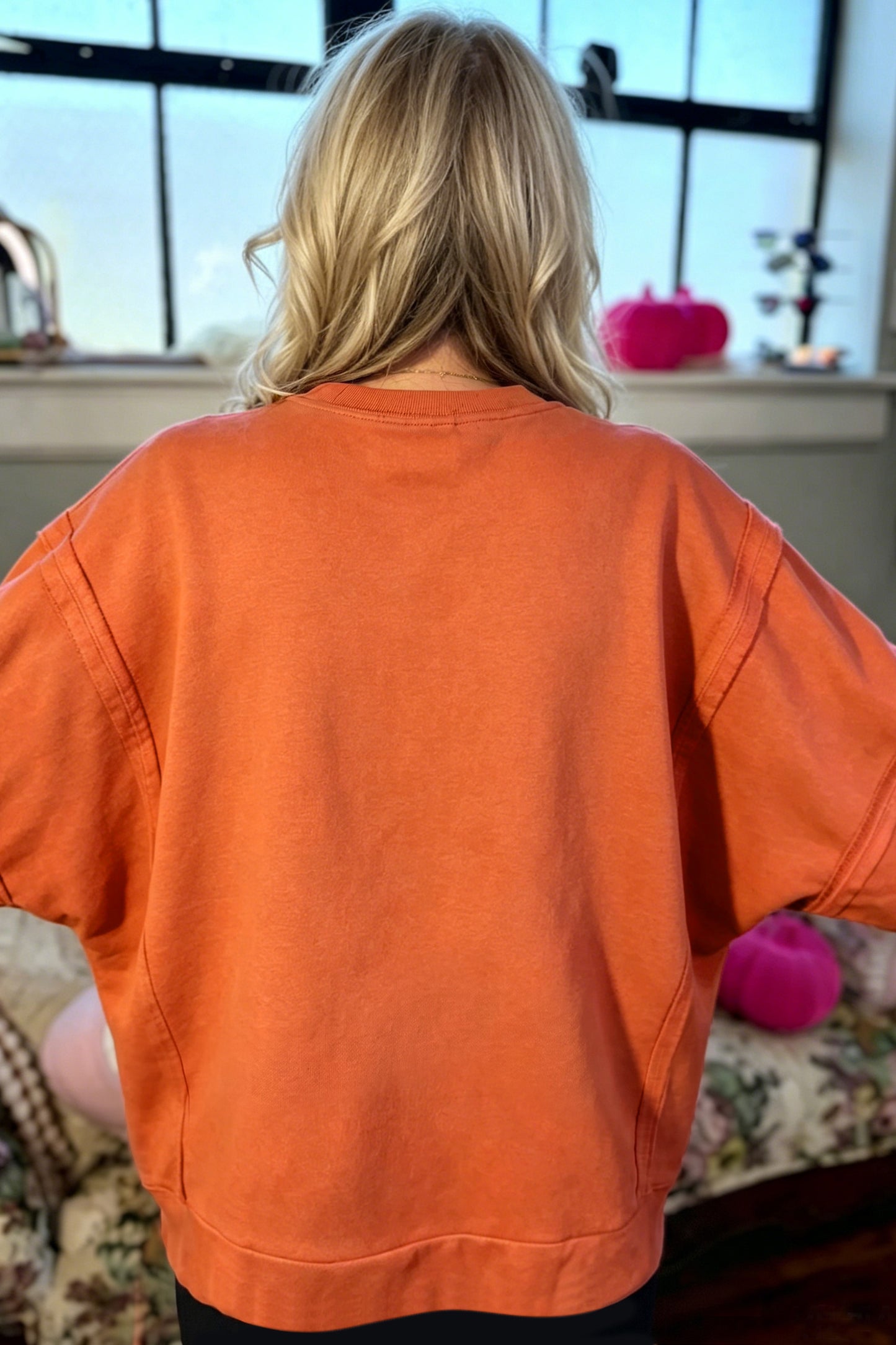 Witchy Plaid Patch Sweatshirt