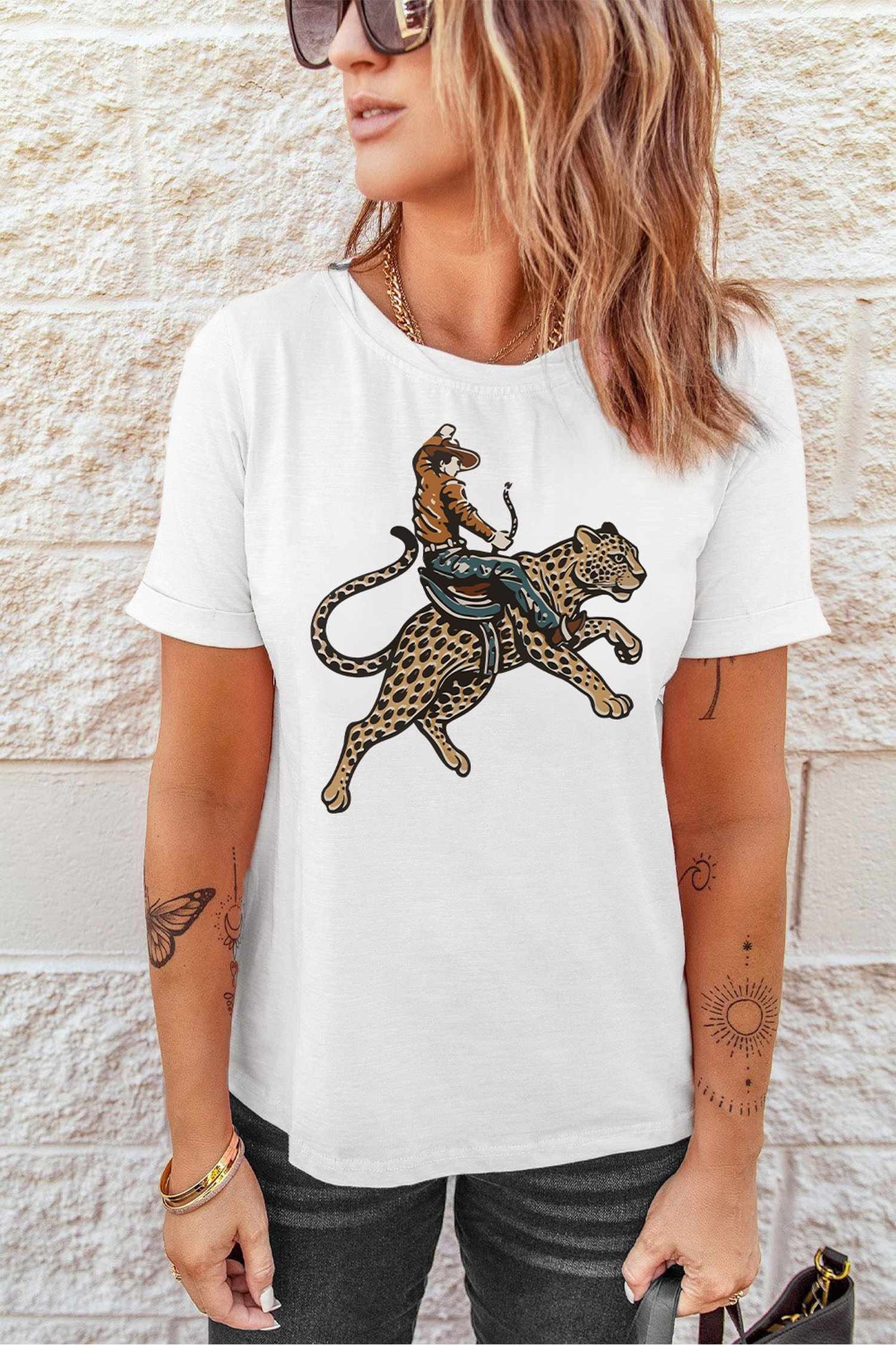 Leopard Cowboy Tee