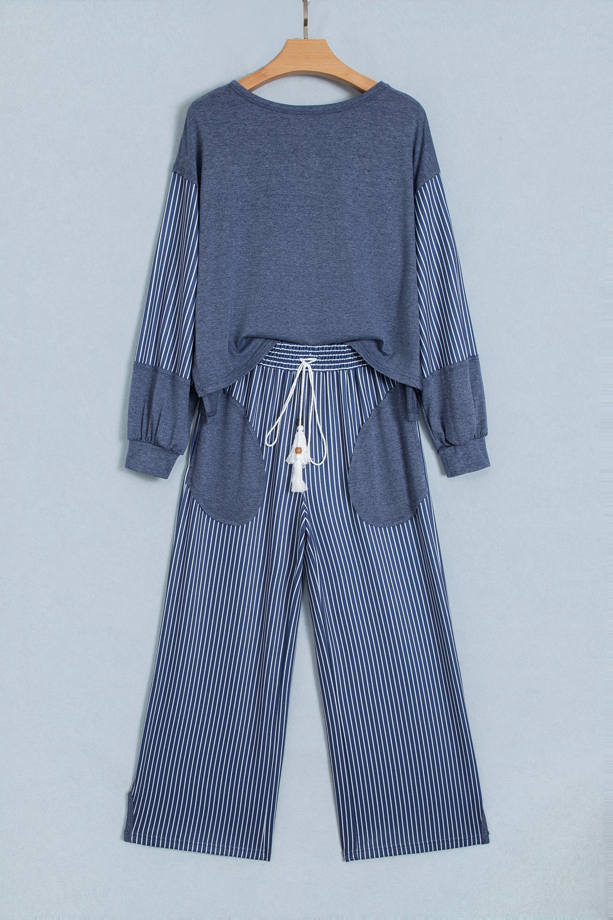 Raw Seam Pants Set