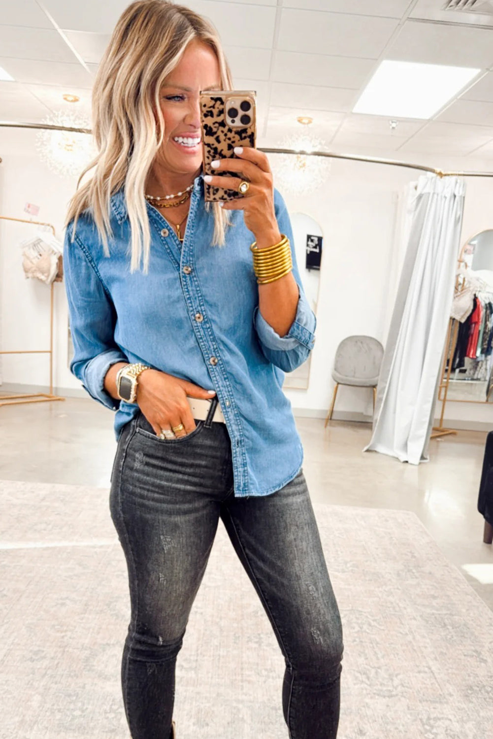 Slimmed Down Denim Shirt