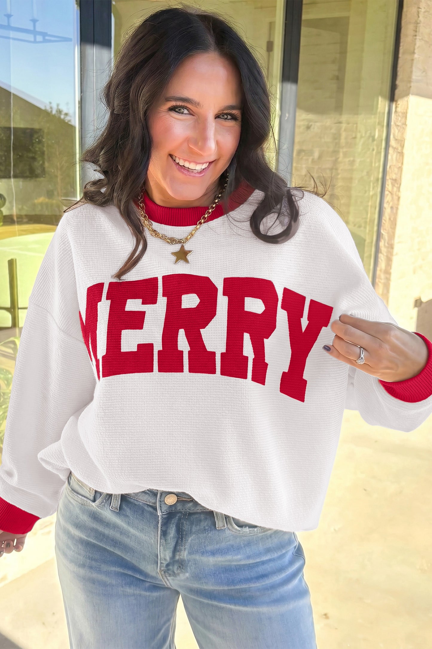 Merry Pullover Sweatshirt