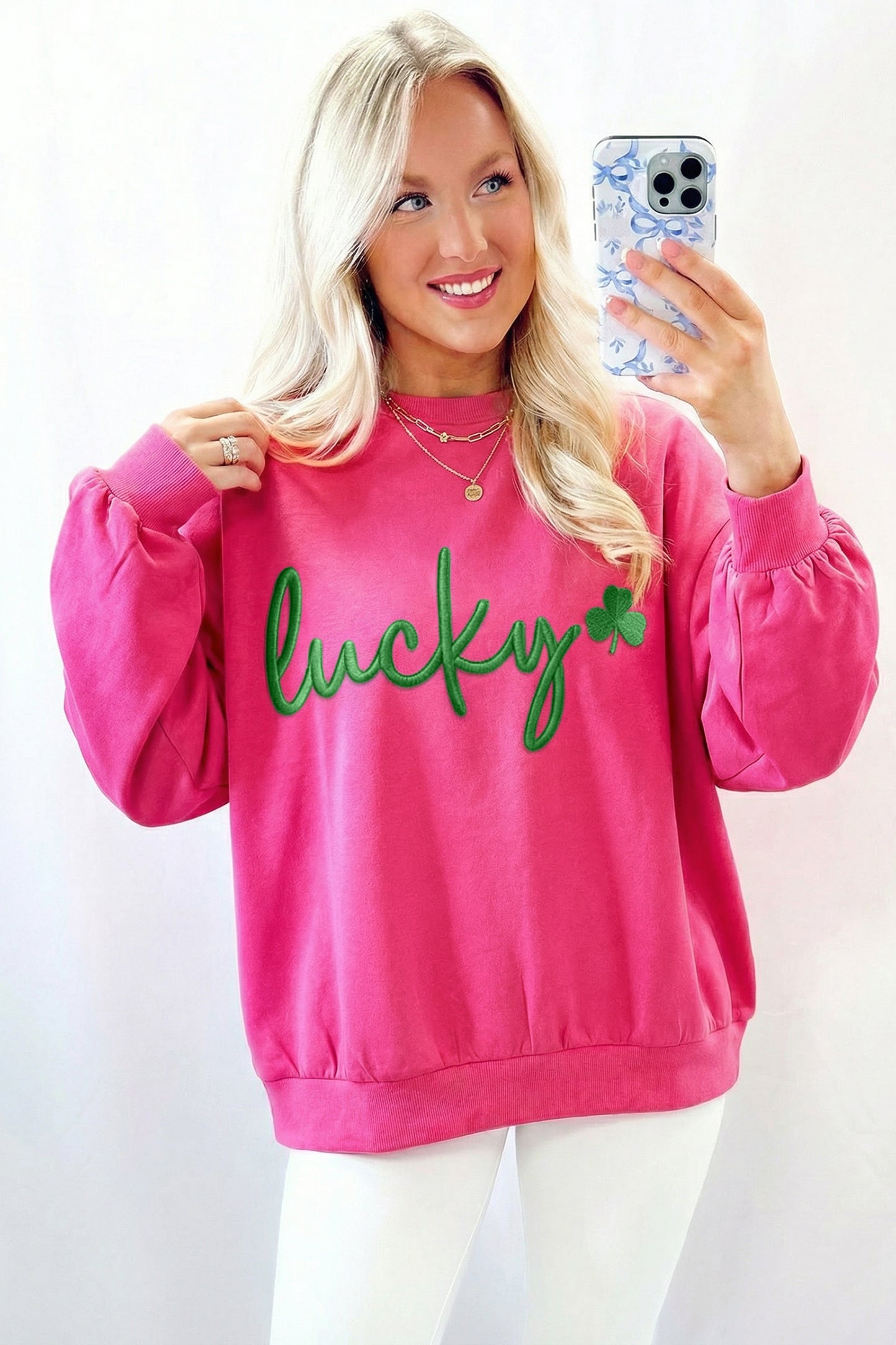 Pink Lucky Sweatshirt