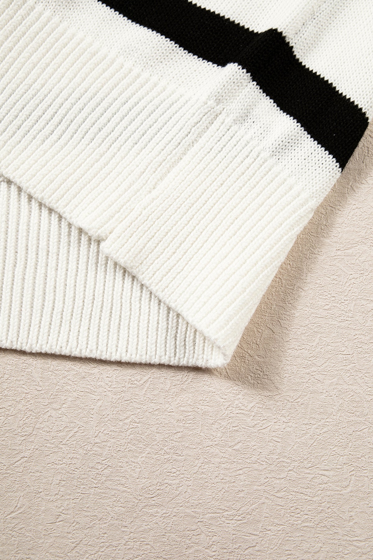Western Stripe Short Sleeve Sweater