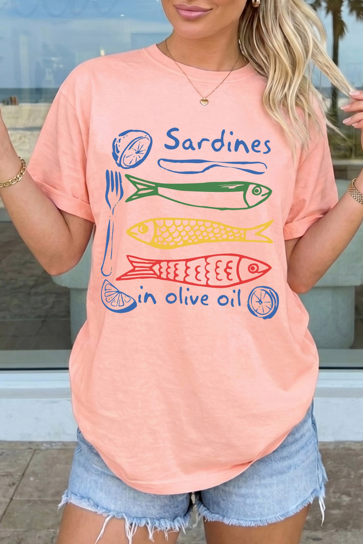 Pink Sardines Tee