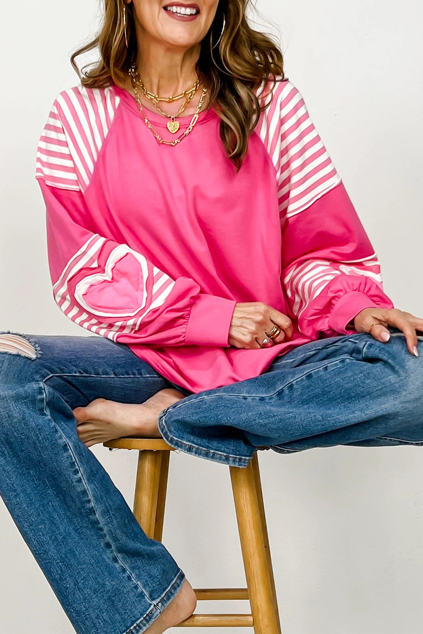 Pink Valentine's Relaxed Top