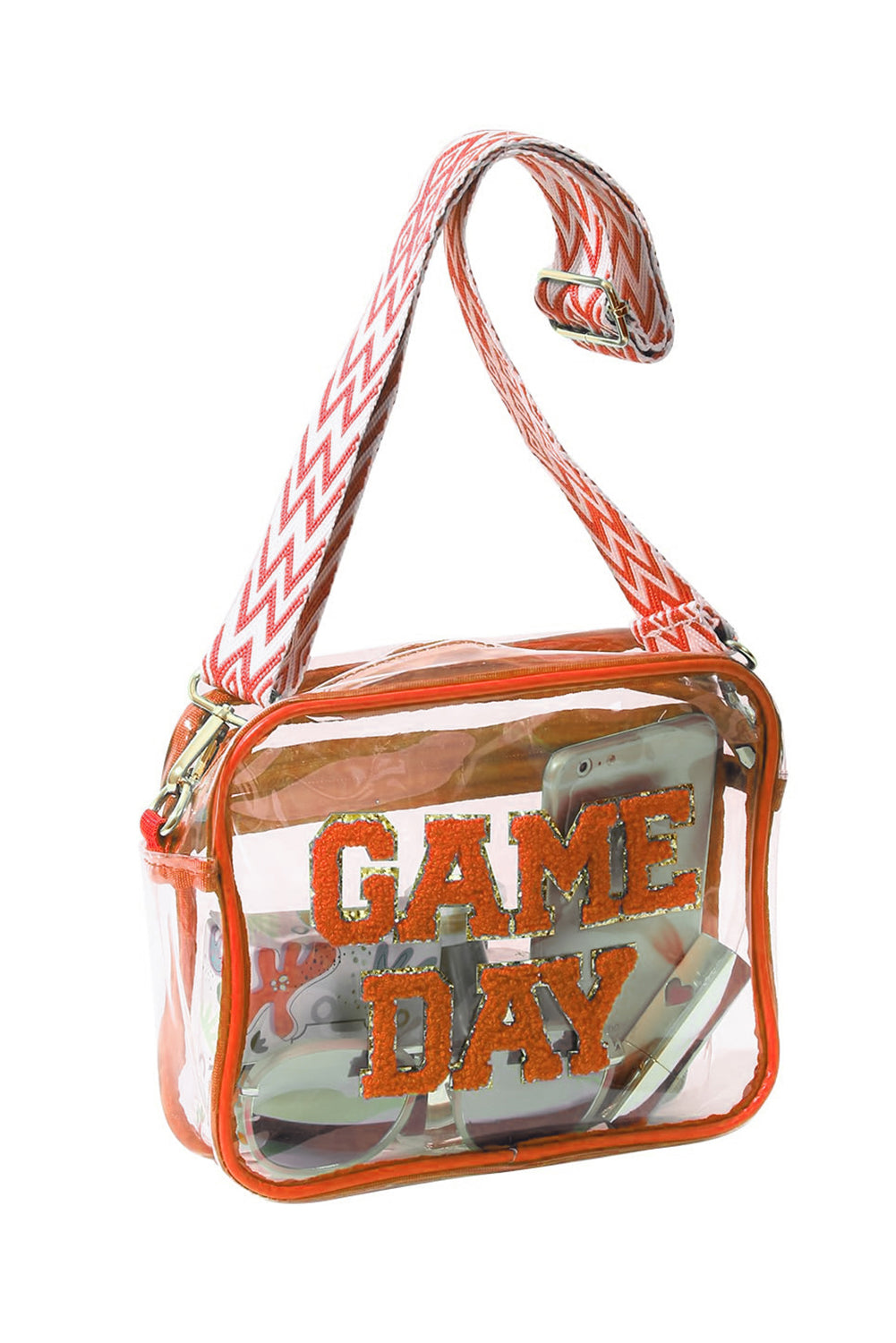 Clear PVC GAMEDAY Crossbody Bag