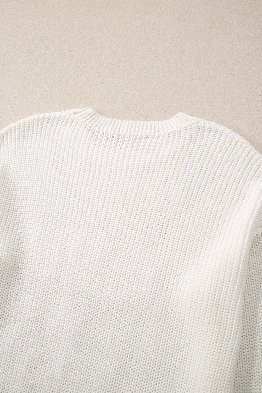 White Merry & Bright Christmas Sweater