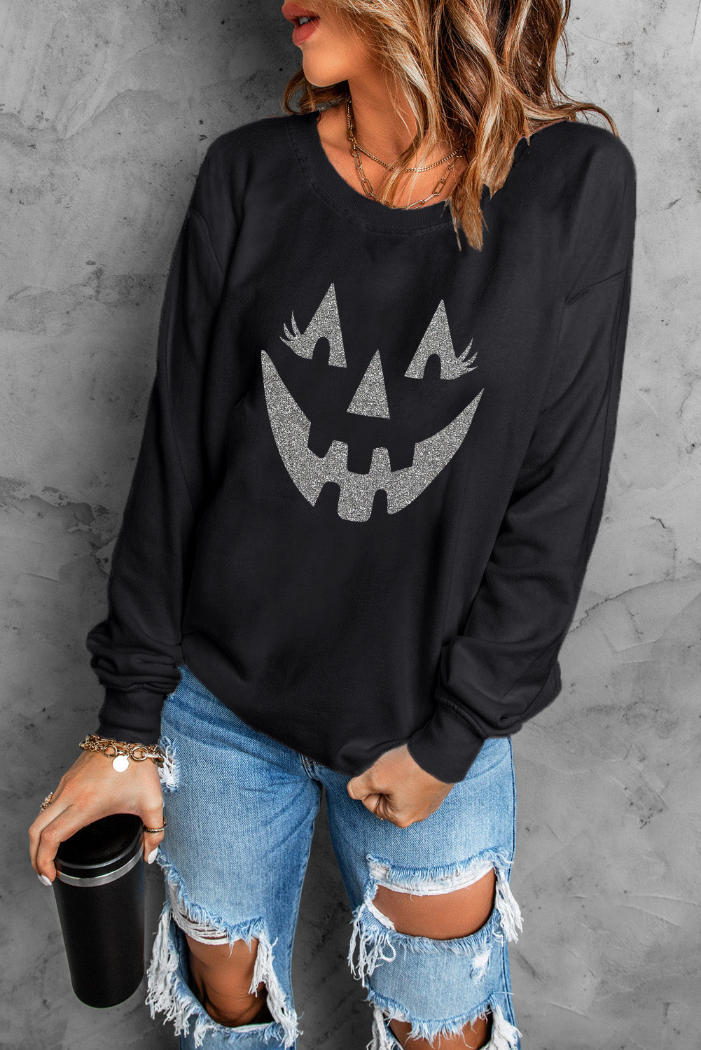Black Halloween Sweatshirt