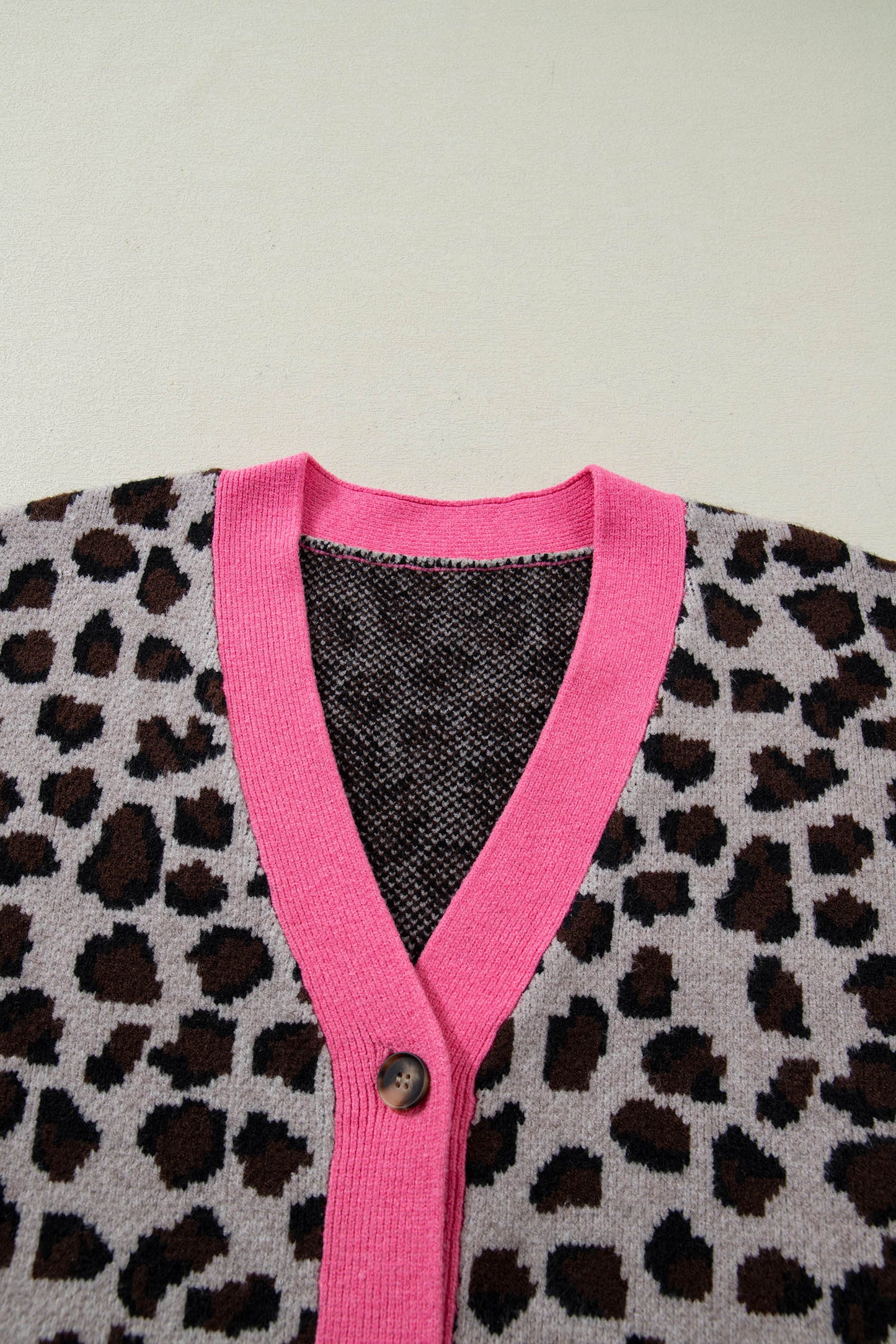 Oversized Leopard Print Cardigan