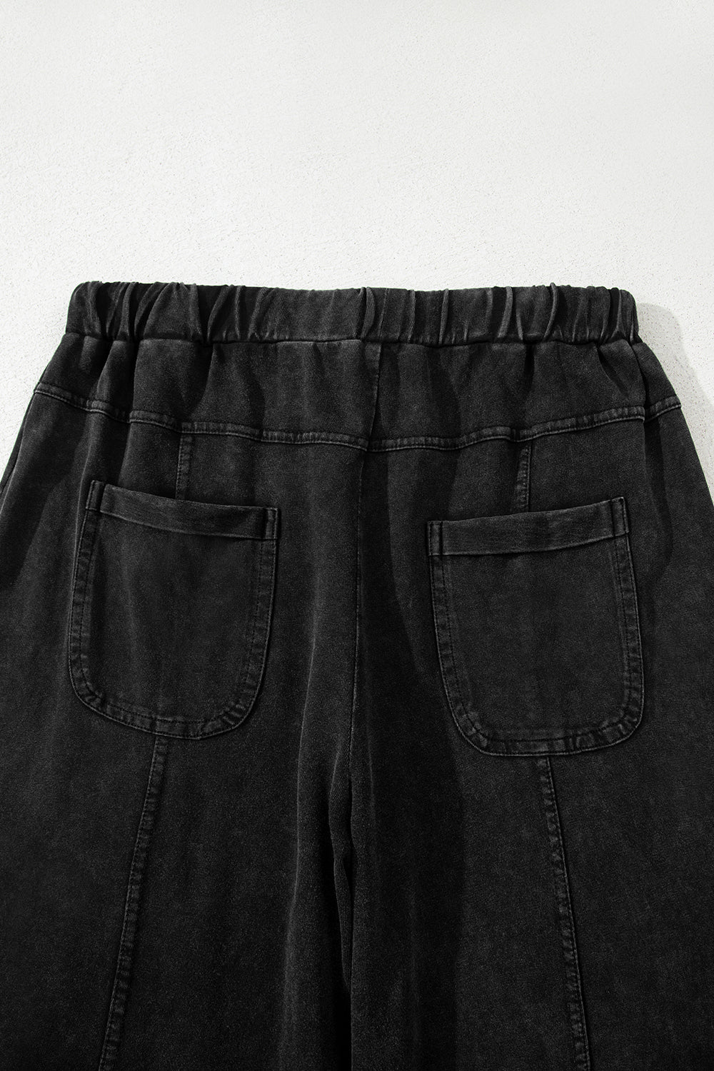 Mineral Wash Wide Leg Cargo Pants