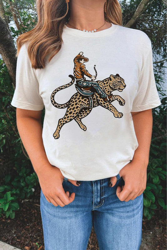 Leopard Cowboy Tee