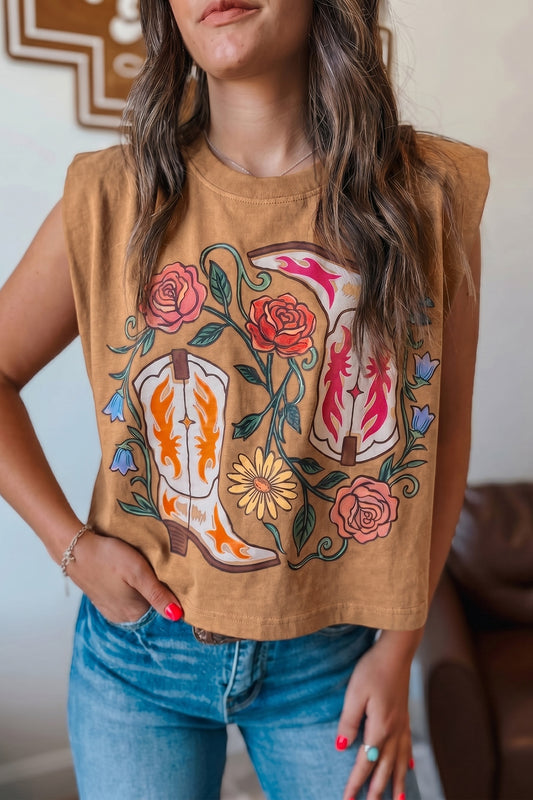 Western Floral Top