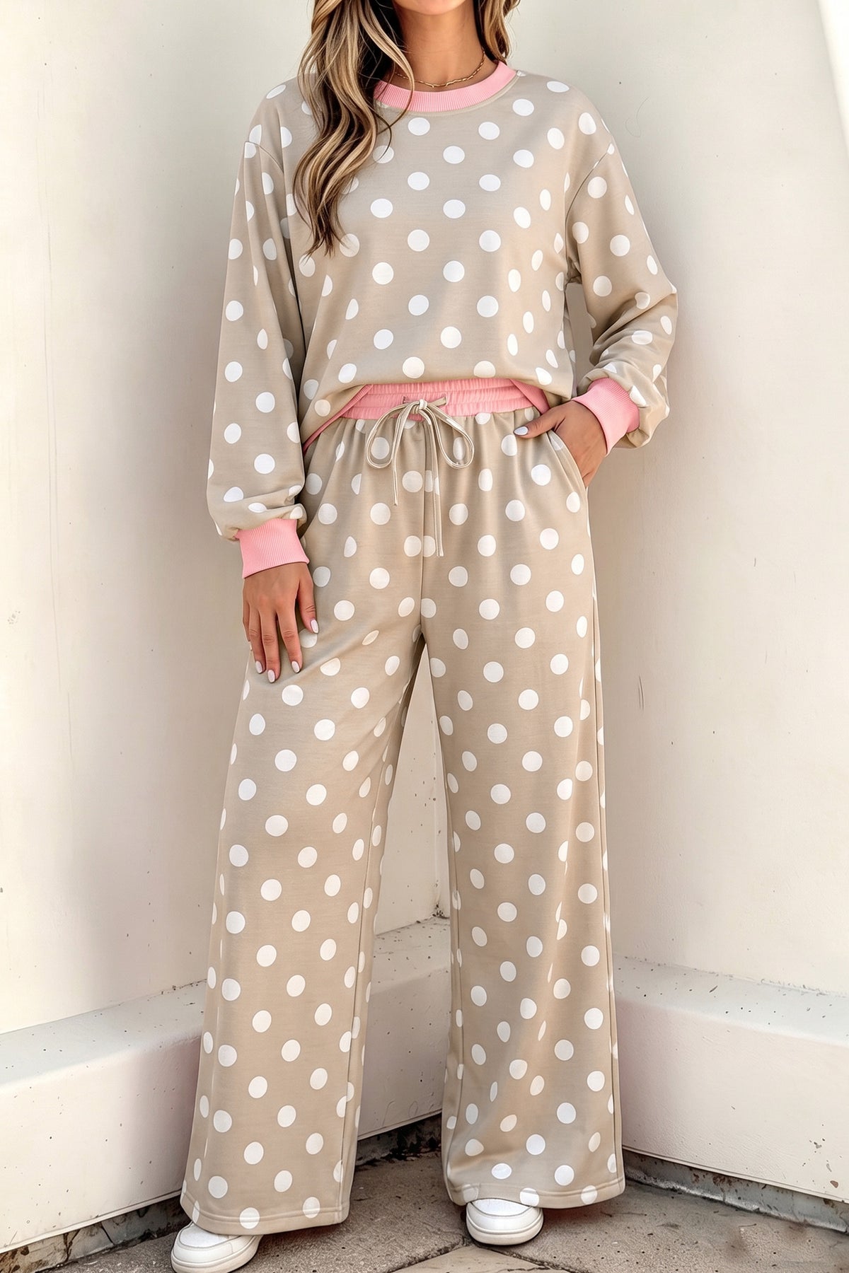 Polka Dot Pants Set