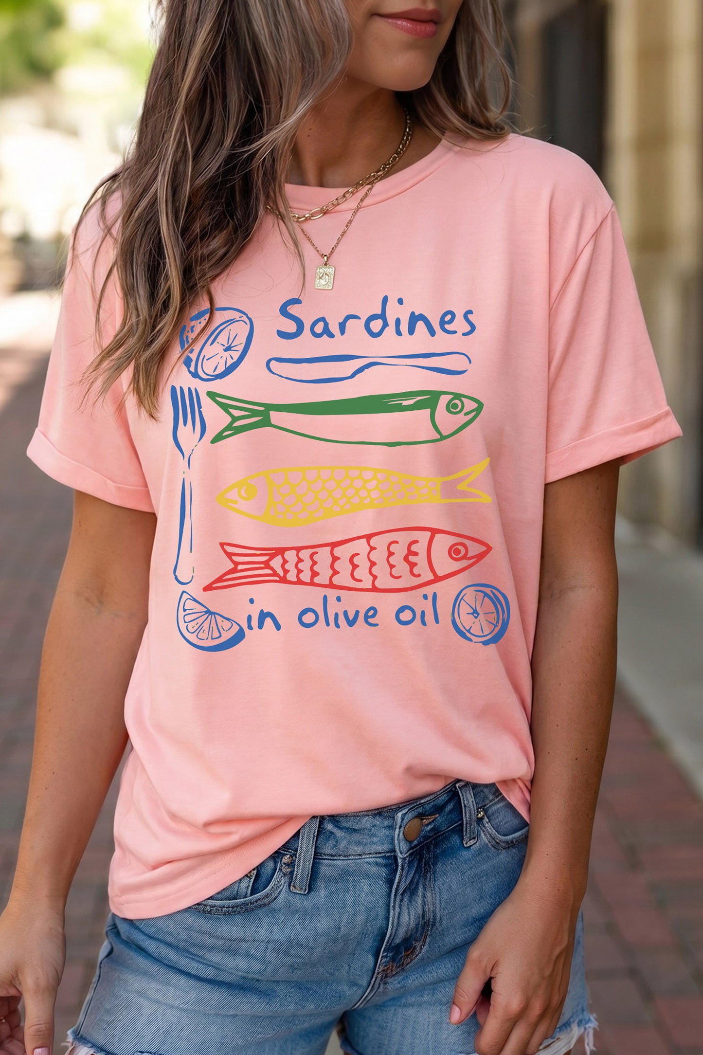 Pink Sardines Tee