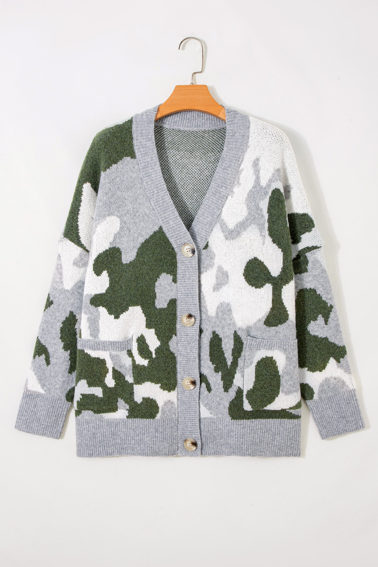 Camouflage Oversized Cardigan