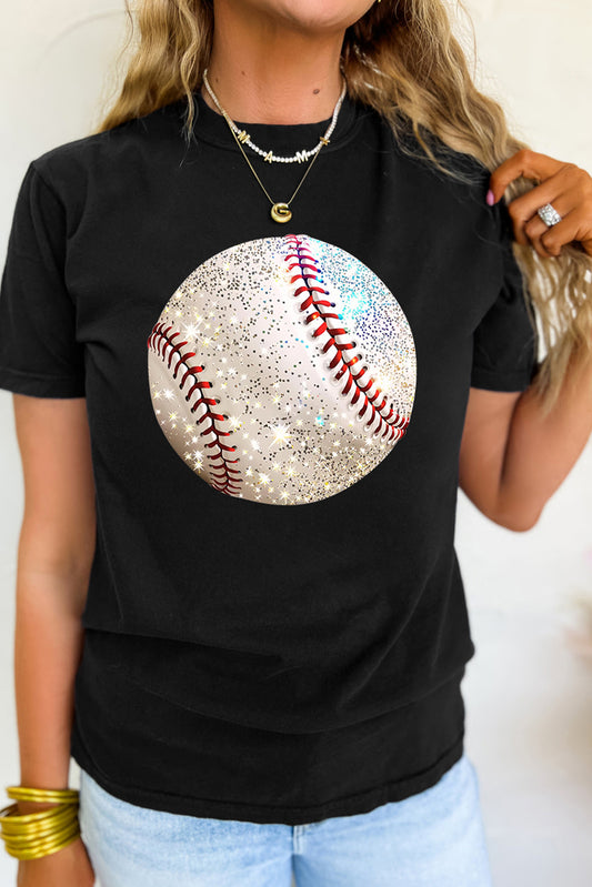 Black Baseball T Shirt