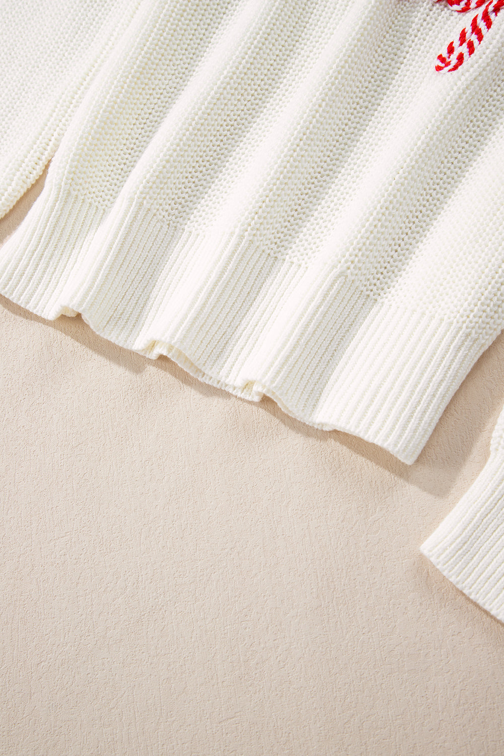 White Merry & Bright Christmas Sweater