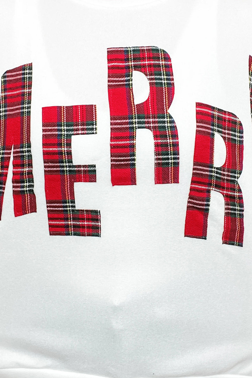 Plaid MERRY Christmas Holiday Sweatshirt