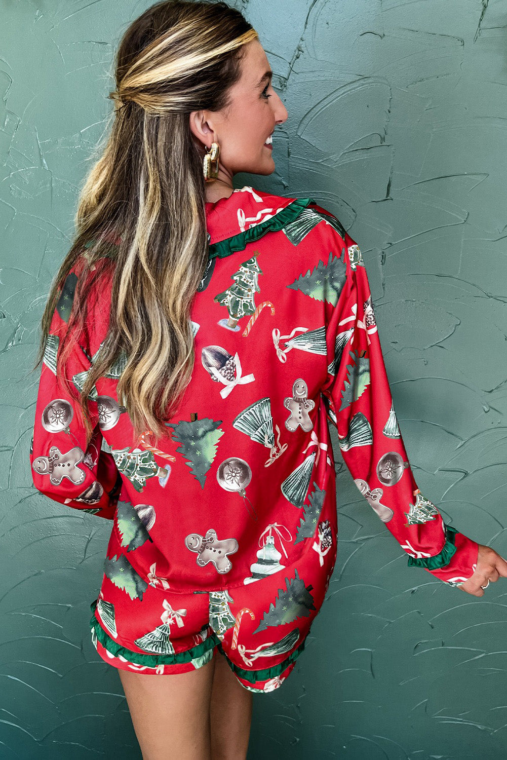 Red Christmas Pajama Set