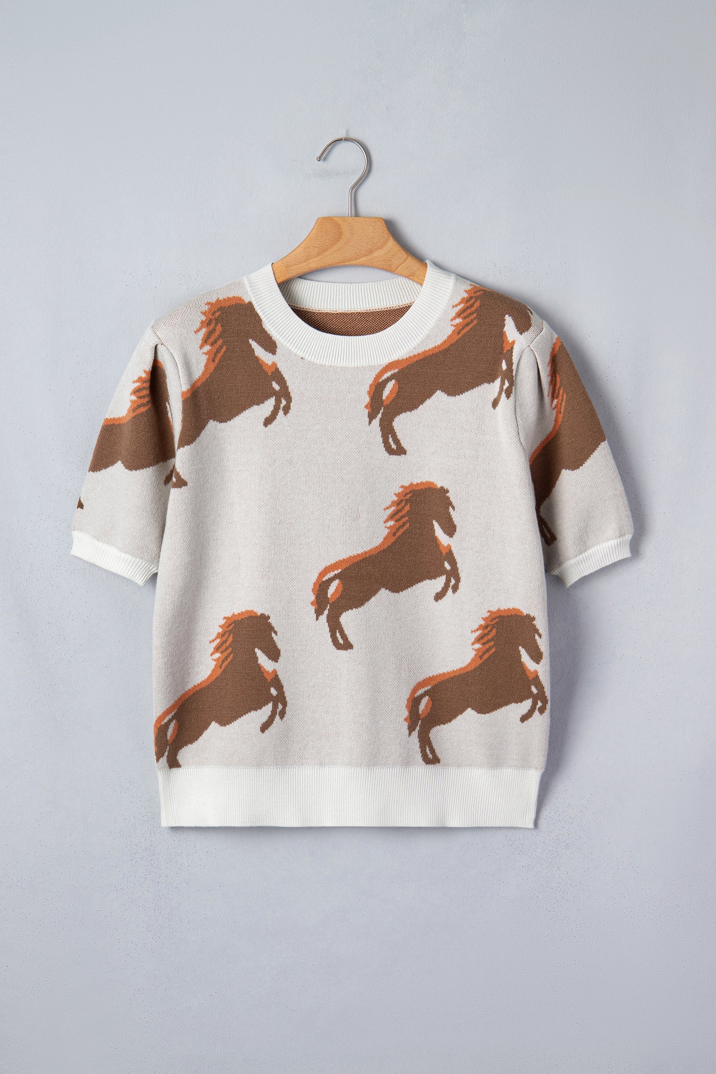 Western Short Sleeve Sweater