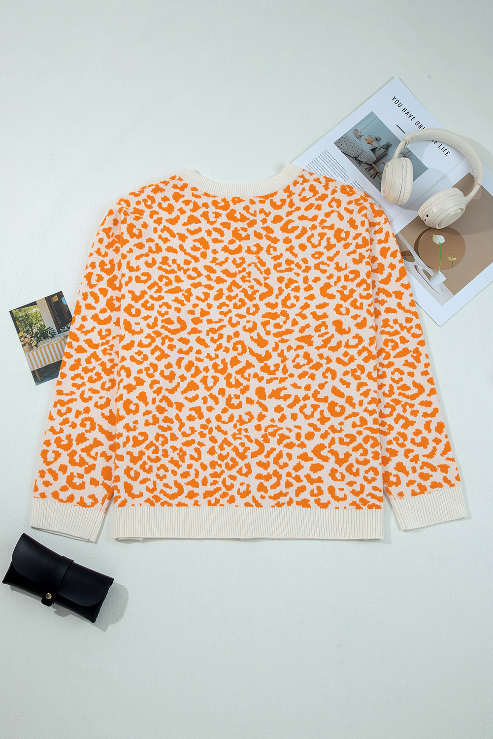 Leopard Knit Cardigan