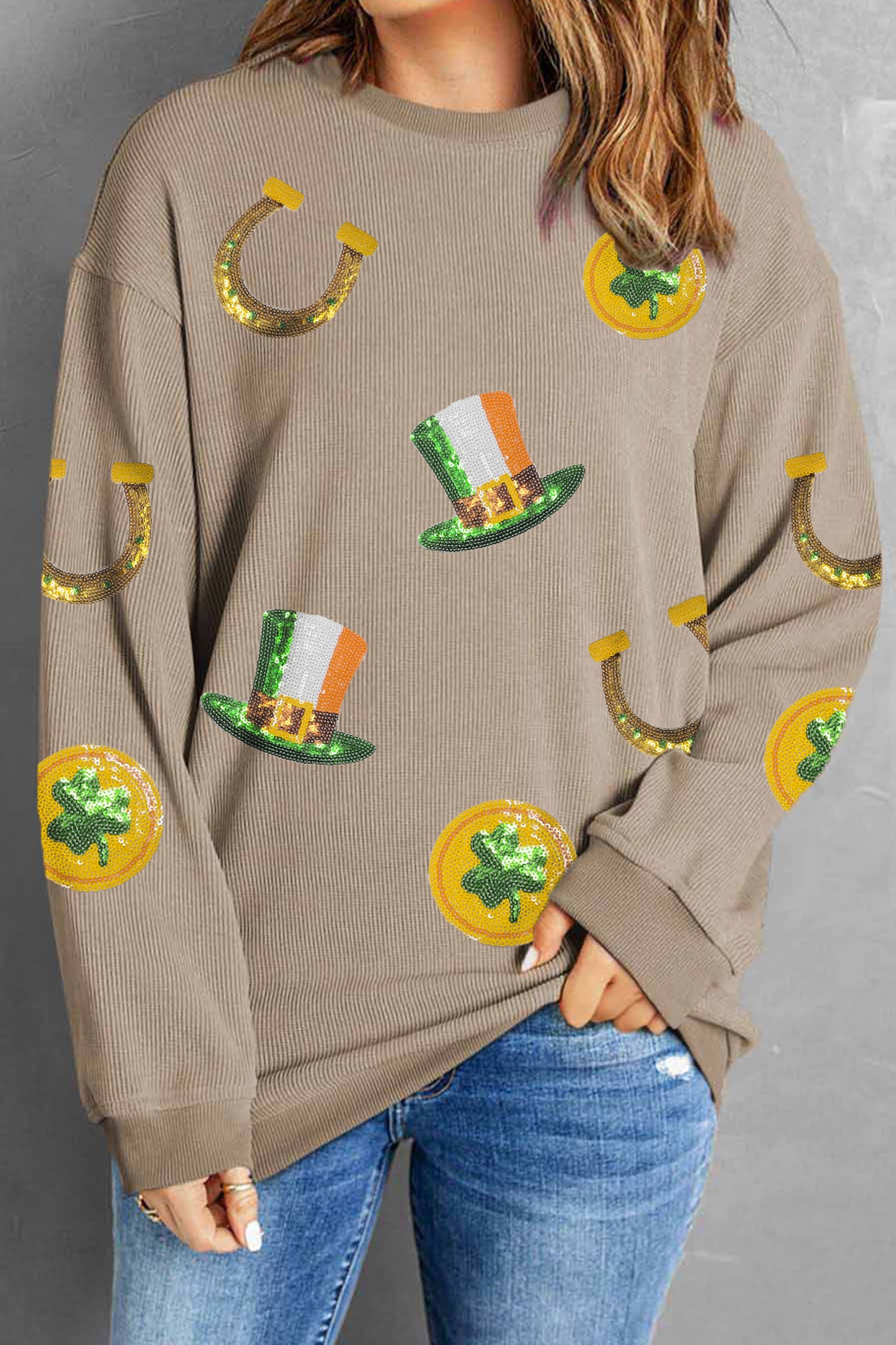 Sequin St. Patrick's Day Sweatshirt