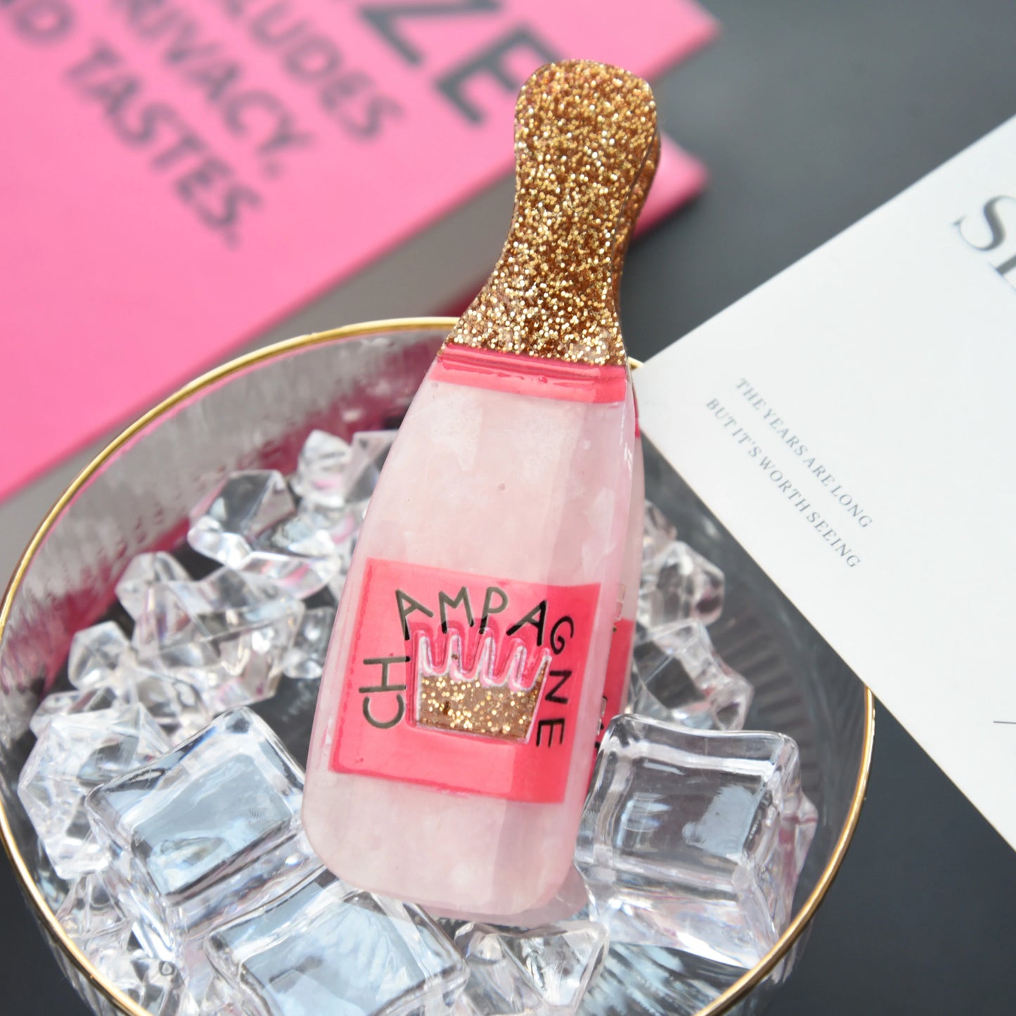 Pink Champagne Hair Claw