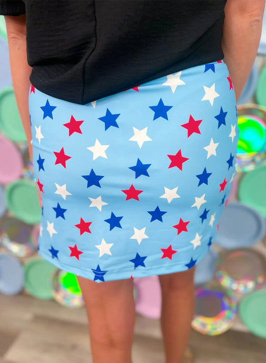 Patriotic Stars Skort