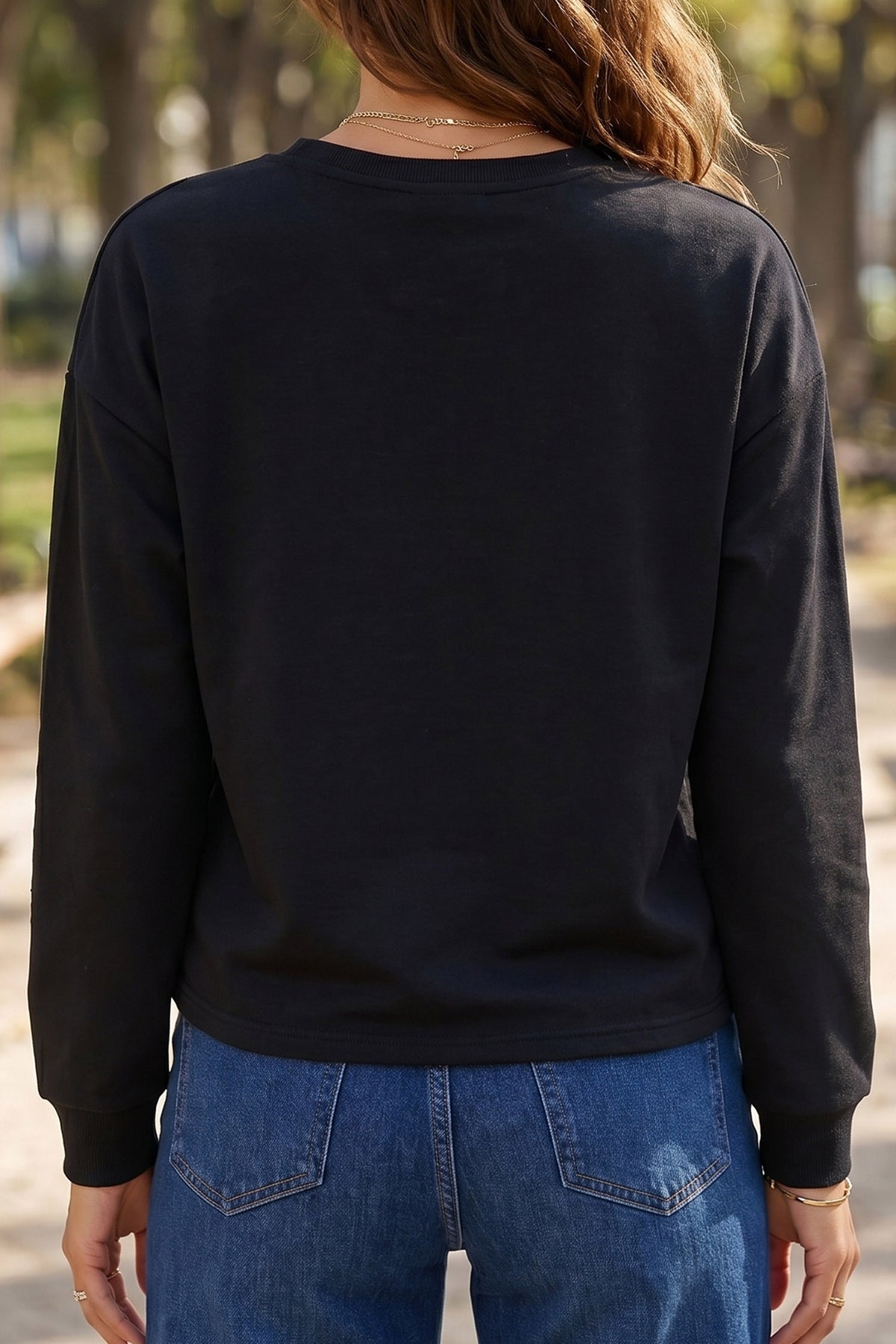 Glitter Ghost Halloween Long Sleeve T-Shirt