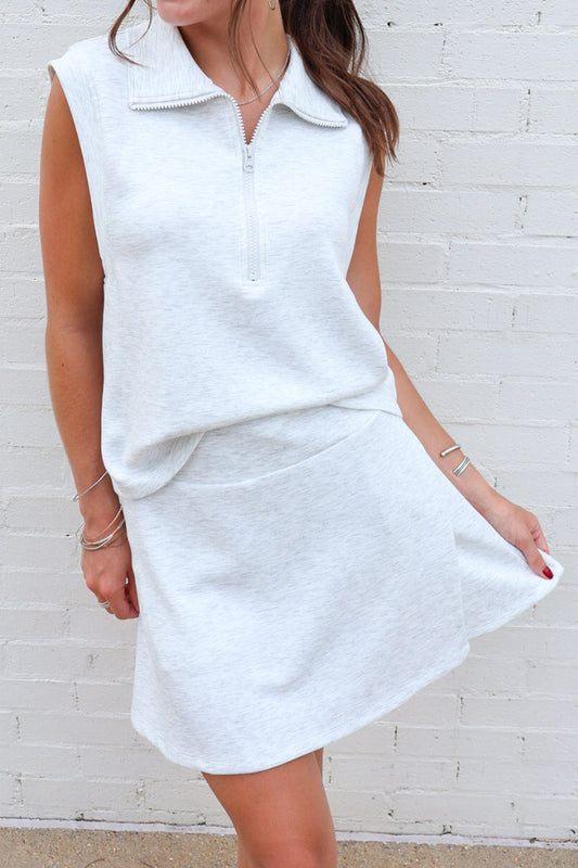 Solid Tank and Skort Set