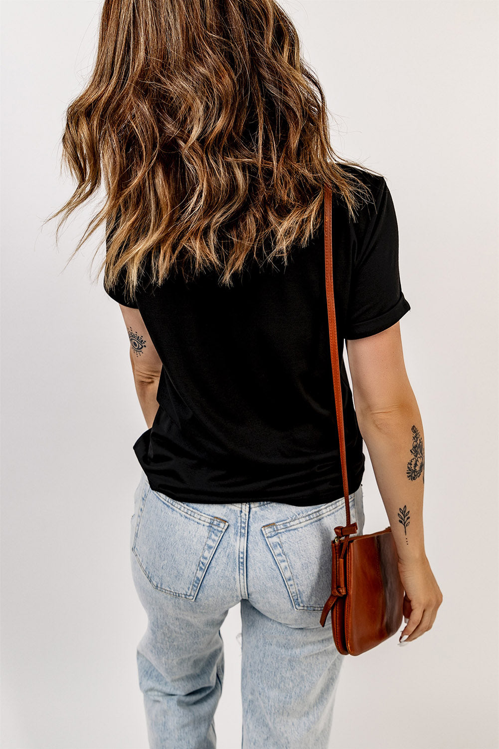 Black Mardi Gras Sequin Tee