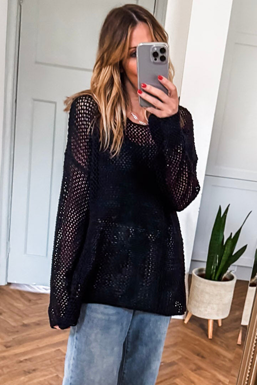 Crochet Knit Sweater