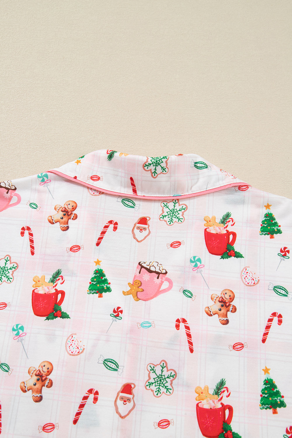 Pink Christmas Spirit  Pajama Set
