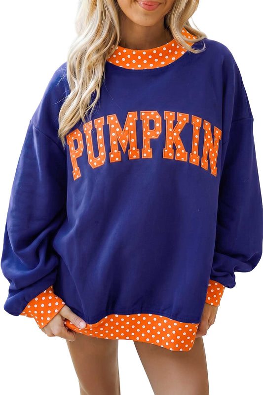 Polka Dot Pumpkin Sweatshirt