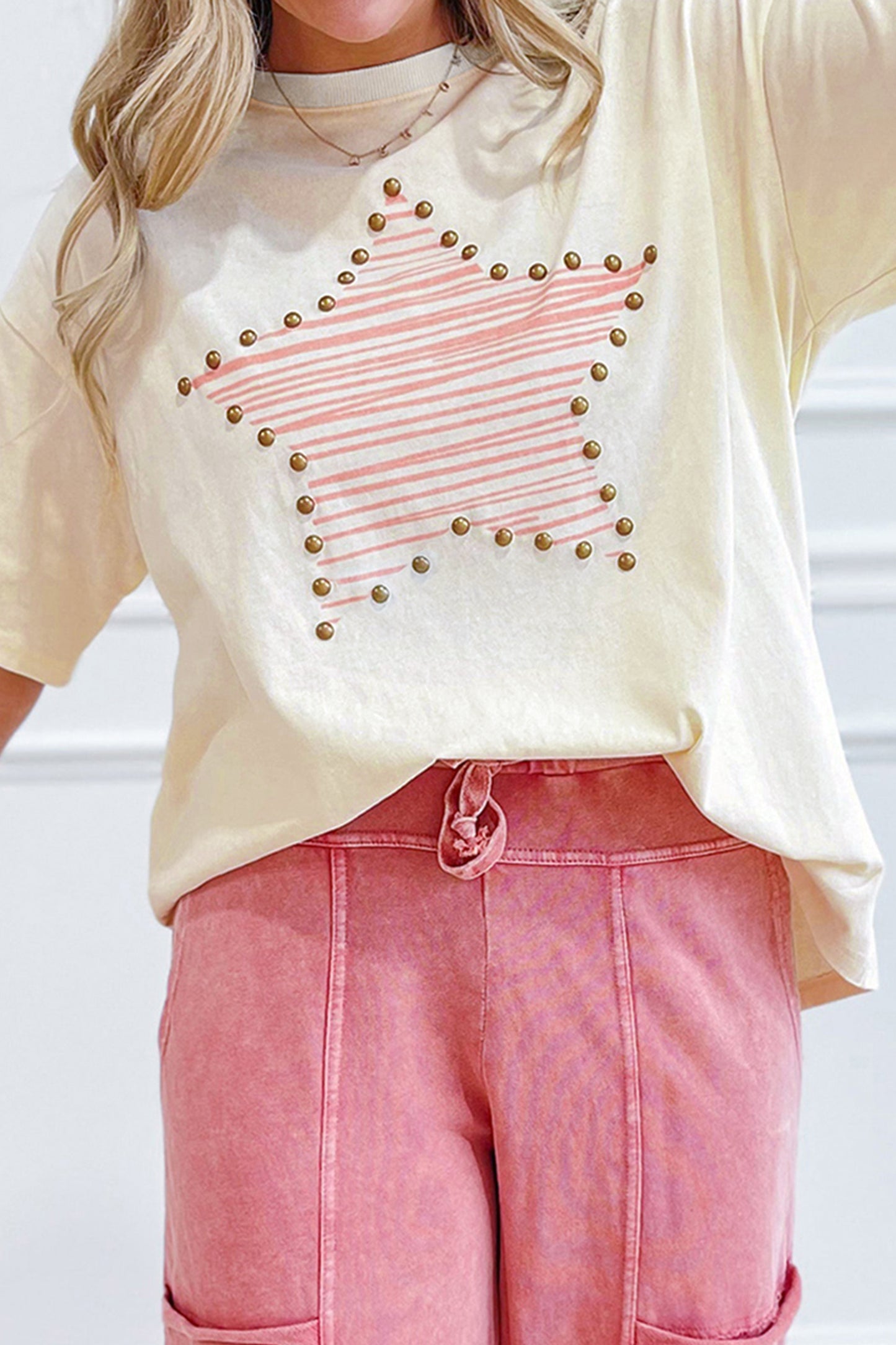 Studded Star Top