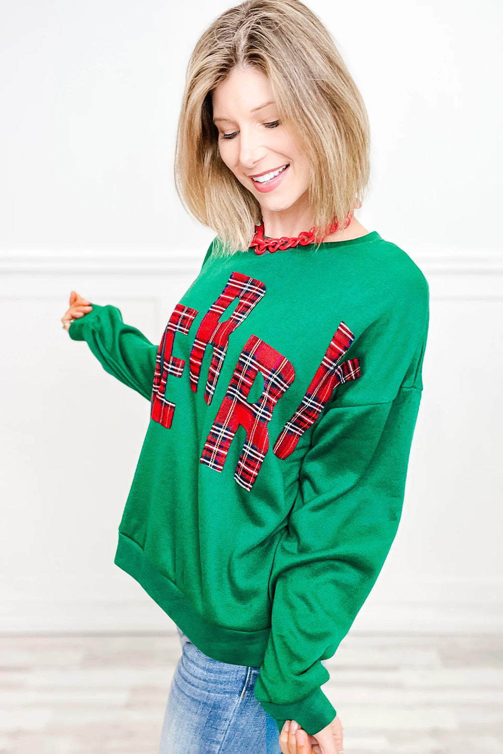 Plaid MERRY Christmas Sweatshirt