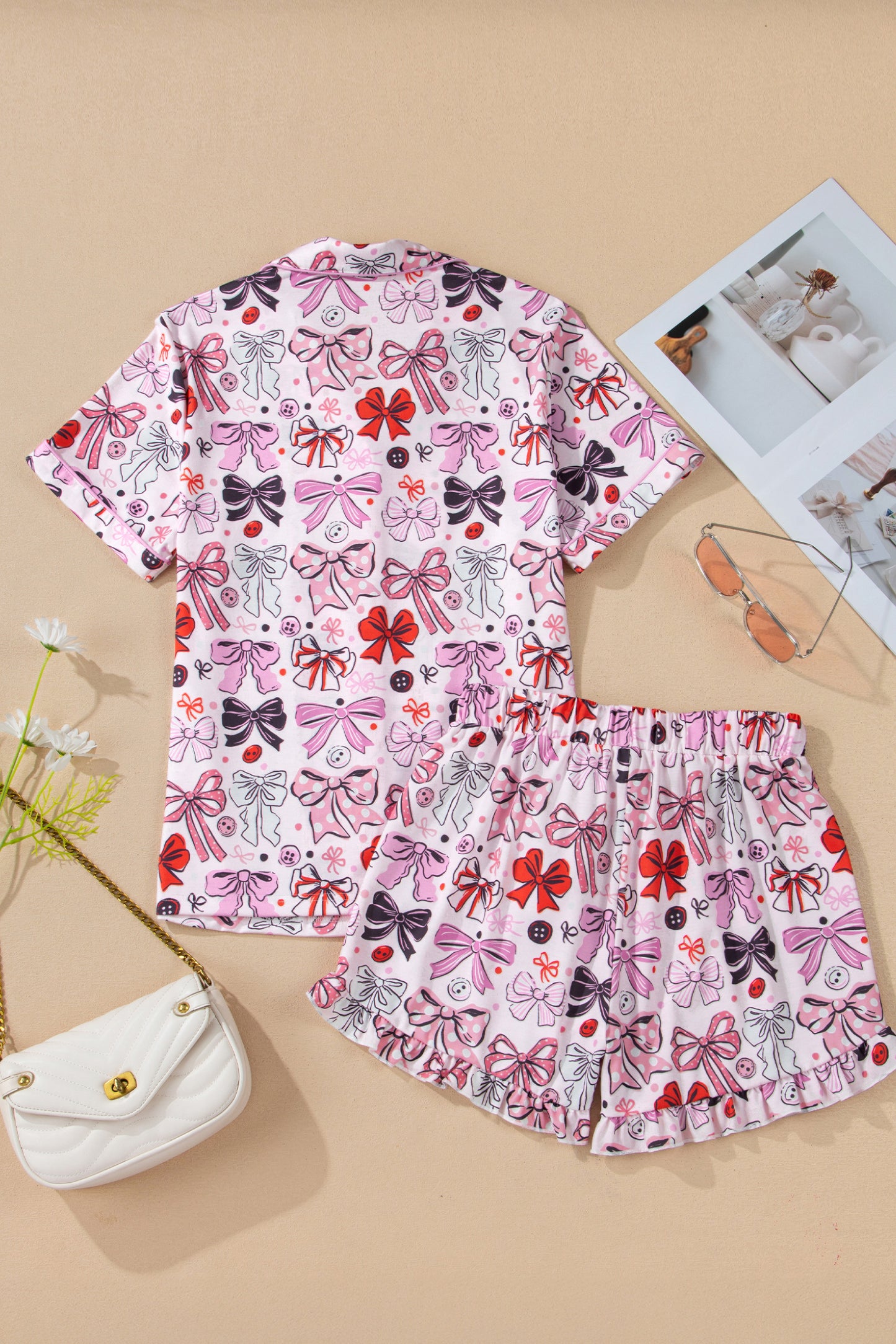 Ribbon & Bows  Pajama Set