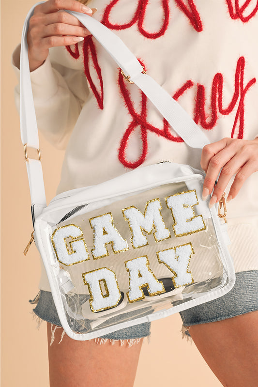 Clear PVC GAMEDAY Crossbody Bag