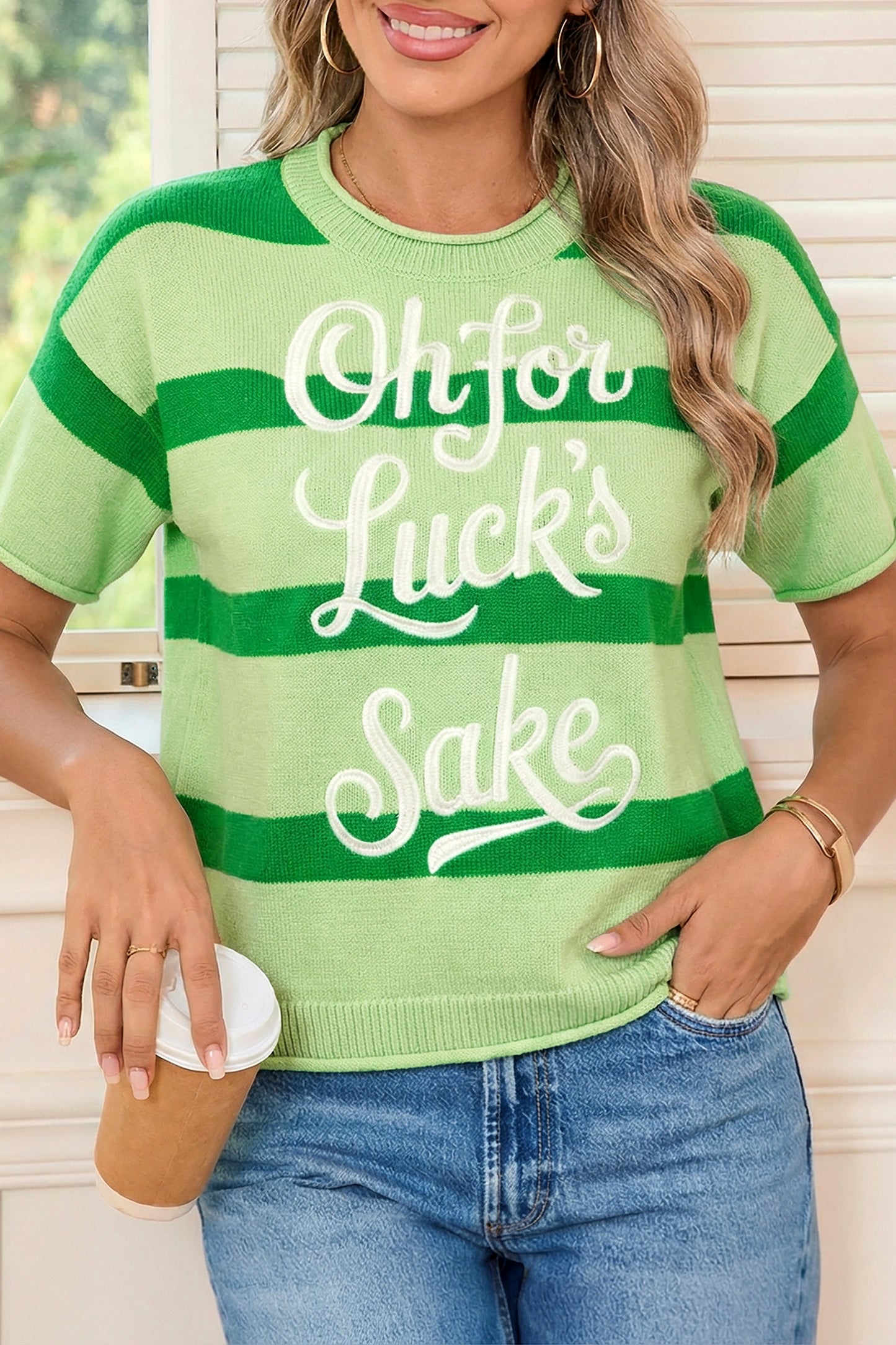 "Oh for Lucks Sake" St Patrick's Day Sweater